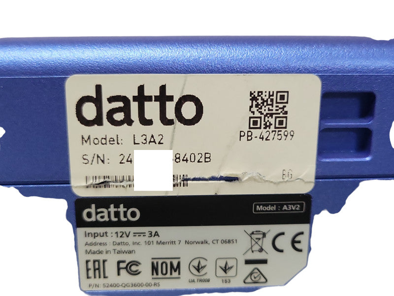 Datto L3A2 1-Bay NAS with 2TB HDD (without HDD Tray), READ _