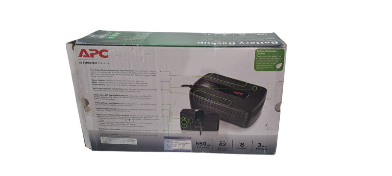 APC Back-UPS ES Series 550VA UPS 8-Outlets BE550G