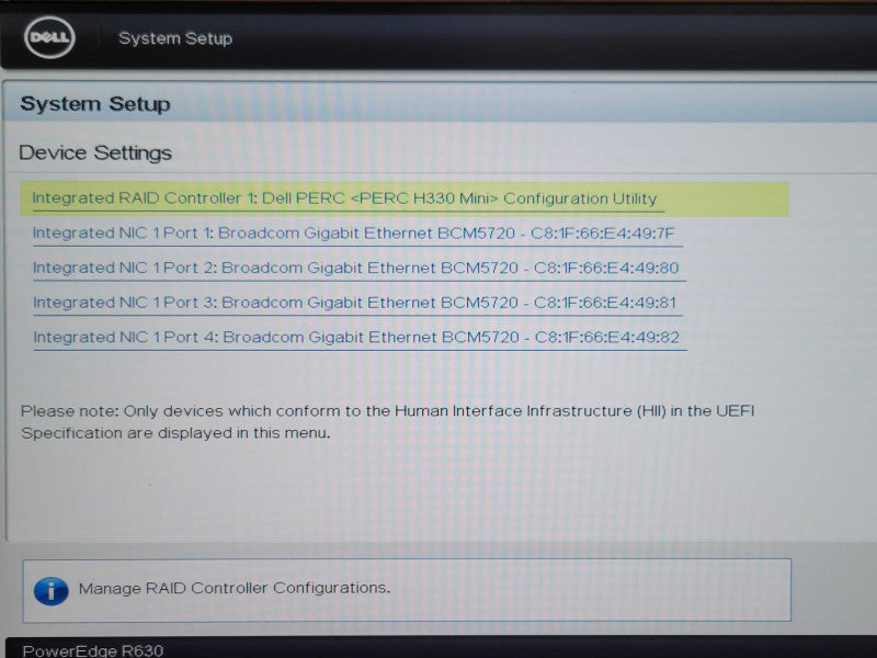 Dell PER630 2x Xeon E5-2623v4 2.60GHz 128GB DDR4, H330 Mini, 8x 1.8TB HDDs _