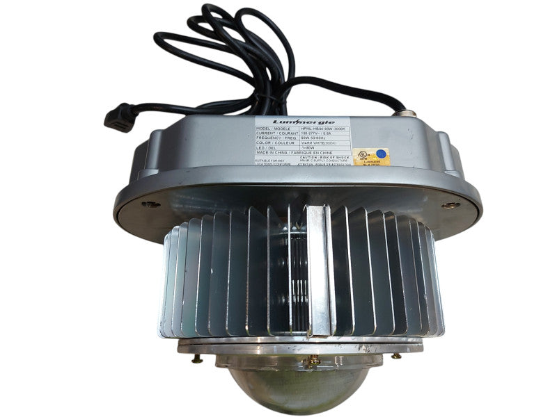 LUMINERGIE HPML-HB04-80W-3000K Warm White 80w Light