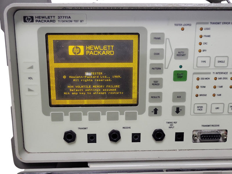 HP 37711A T1/datacom test set, READ _