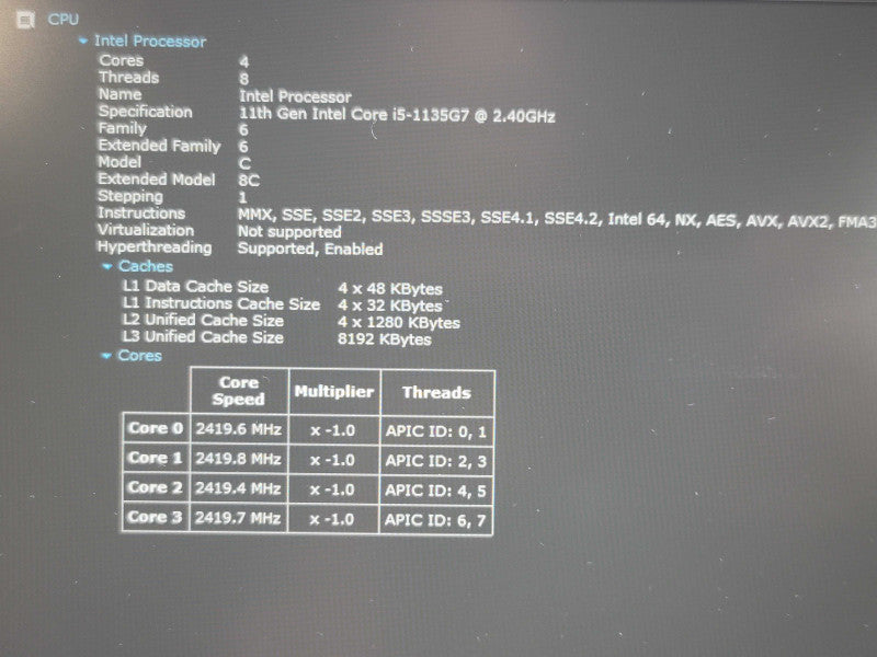 Lenovo ThinkBook 15 G2 ITL i5-1135G7 8GB DDR4 256GB SSD  β Lap200