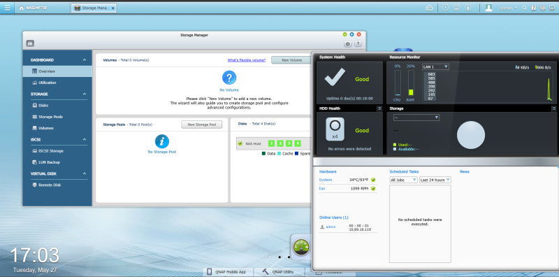 QNAP TS-469 Pro | 4-Bay Network Attached Storage NAS w/ 4x 2TB HDD's