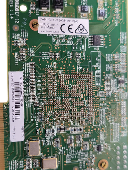 IBM Quad Port 16Gbps Fiber Ethernet HBA PCIe 00RY007, LP bracket _