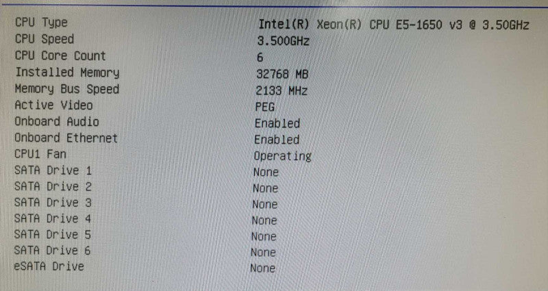 Lenovo ThinkStation P500 - Xeon E5-1650 v3 32GB DDR4 NO GPU NO HDD