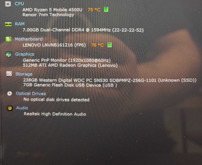 Lenovo YOGA 6 13ARE05 TOUCH AMD Ryzen 5 4500U 8GB RAM 256GB SSD  Lap200