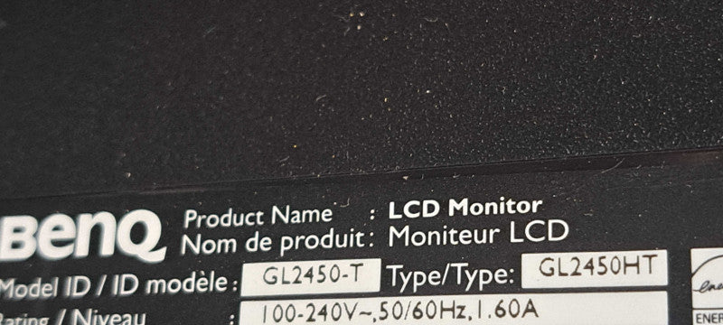 BenQ GL2450-B 24" LED/LCD Full HD 1080p 60Hz HDMI/DVI/VGA