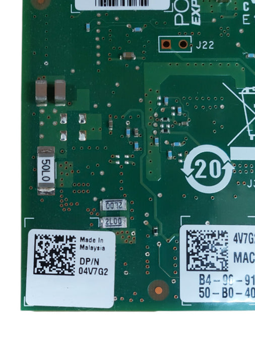 Intel X550-T2 Dual-Port 10GbE Ethernet PCIe Network Adapter | Dell 04V7G2