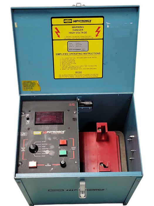 Hubbell HIpotronics portable oil tester, READ _