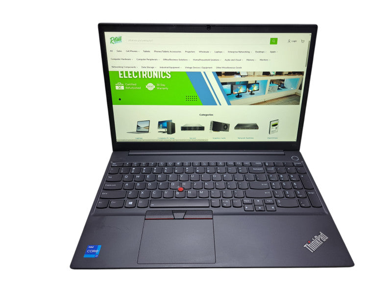 Lenovo ThinkPad E15 | Core i7-1165G7 @2.80GHz, 16GB DDR4, 256GB NVMe  Lap200