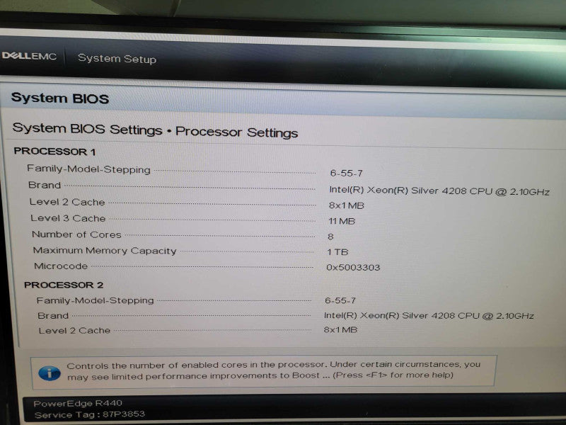 Dell PowerEdge R440 - 2x Xeon Silver 4208 96GB DDR4 PERC H740P 2x550W PSU %