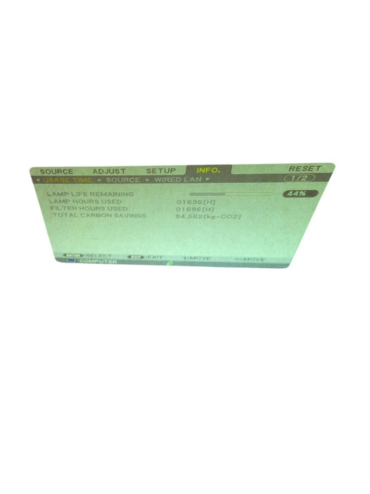 NEC UM330W 3300-lumen ultra short throw projector.