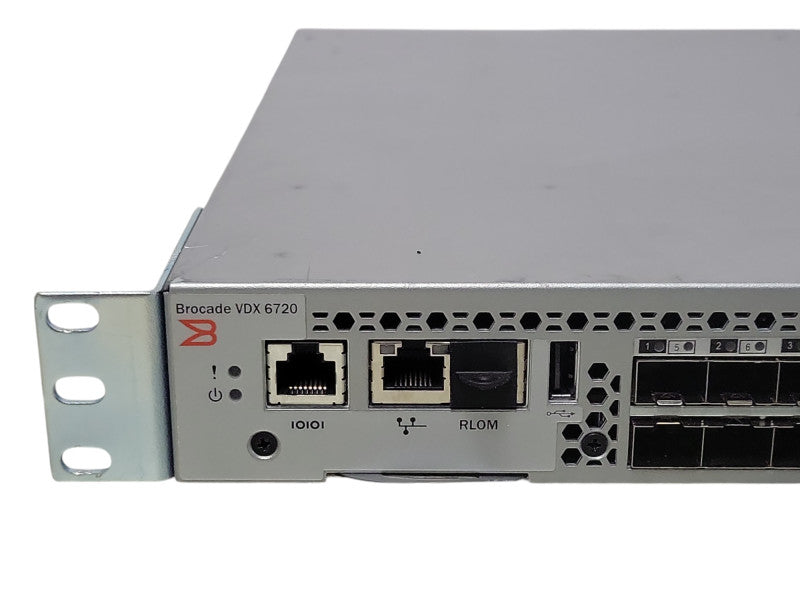 Brocade VDX 6720 BR-VDX6720‑24-F 24x 1/10GbE SFP+ Port 1U Switch _