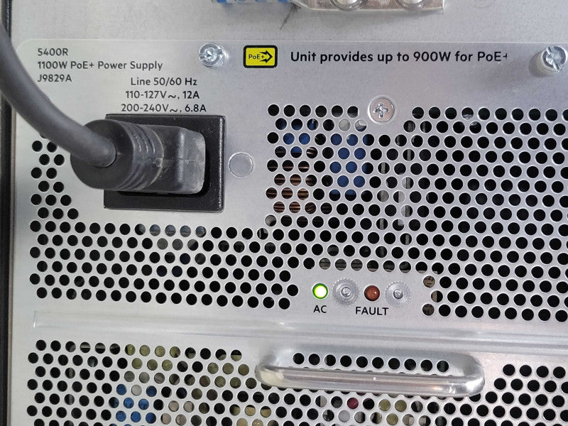J9829A HPE Aruba 5400R 1100W PoE+ zl2 PSU Power Supply HPE _