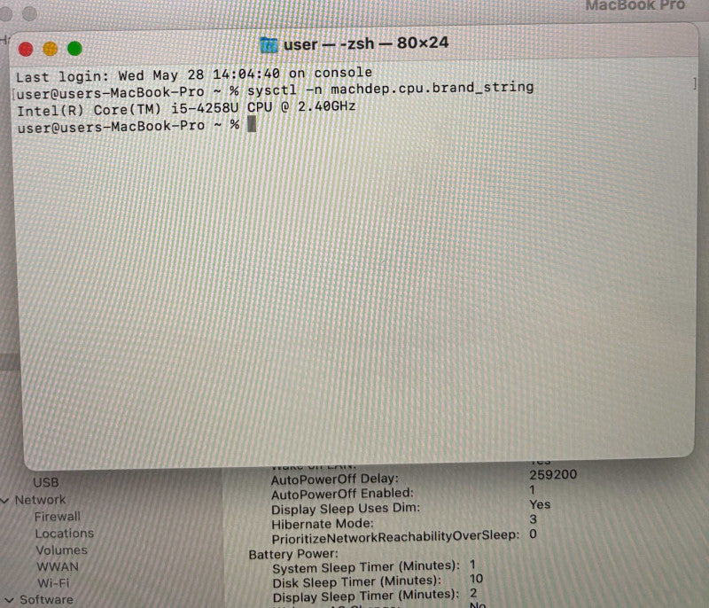 Apple MacBook Pro Retina 13" Late 2013 Core i5-4258U 8GB RAM 256GB SSD READ