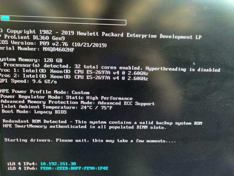 HP ProLiant DL360 Gen9 - 2x Xeon E5-2697A v4 128GB DDR4 P440ar 2x 800W PSU %