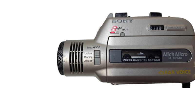 Sony M-100MC Microcassette Voice Recorder
