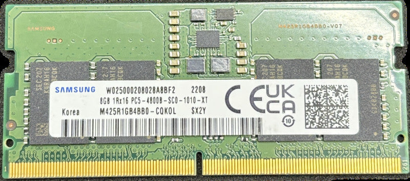 DDR5 SODIMM 8GB 1Rx 16 PC5 4800B Laptop RAM 1x 8GB Various Brands Q