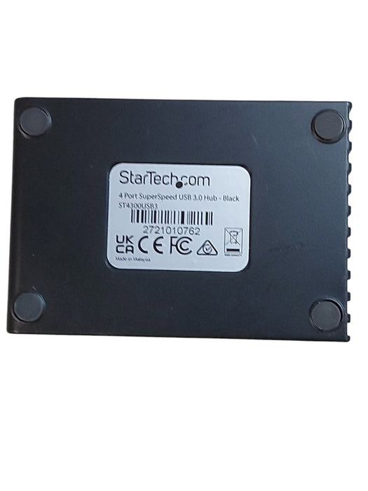 StarTech.com 4 Port Black SuperSpeed USB 3.0 Hub ST4300USB3