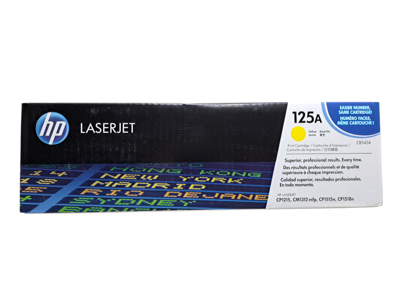 HP CB542A 125A Yellow Cartridge CP1215 CP1515 CP1518 Genuine New OEM