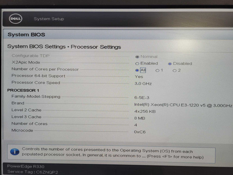 Dell PowerEdge R330 1U Xeon E3-1220 v5 @ 3.00GHz 64GB DDR4 H730 8x 2.5" !
