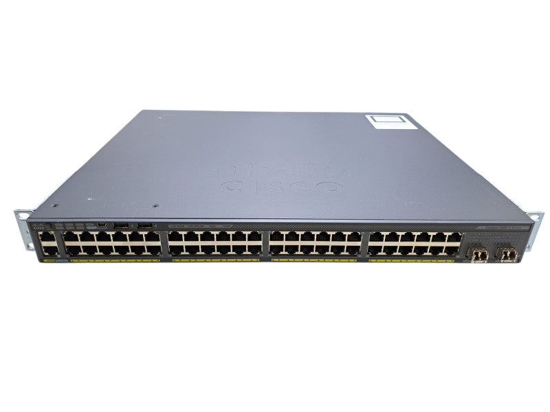 Cisco WS-C2960X-48FPD-L V03 | 48-Port Gigabit PoE+ 740W 2x 10G SFP+ Switch