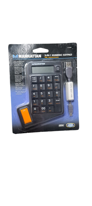 Manhattan 3-in-1 Numeric Keypad (Model 177399)