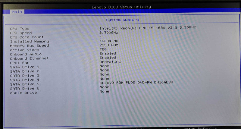 Lenovo ThinkStation P500 | Xeon E5-1630 v3 @3.70GHz, 16GB DDR4, W5100