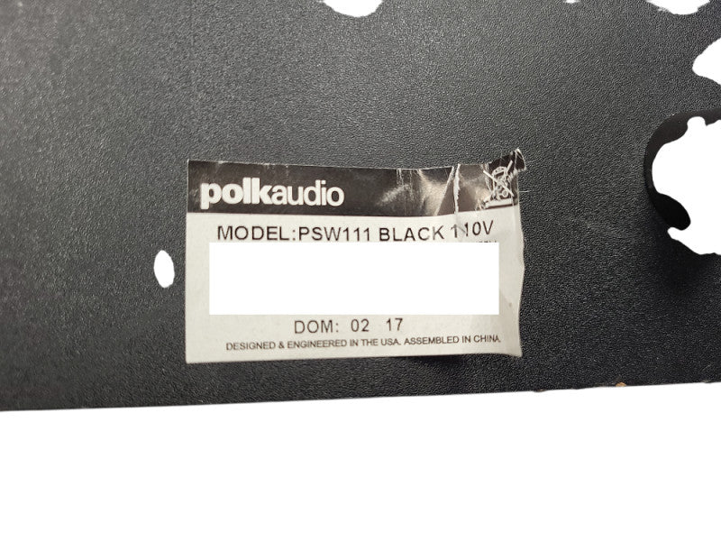 Polk Audio PSW111 Powered Subwoofer Black $