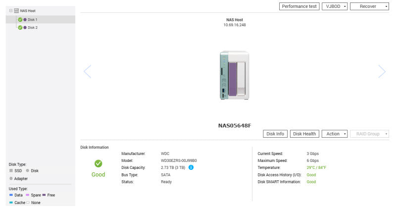 QNAP TS-251A 2-Bays NAS w/ 8GB RAM & 2x 3TB HDDs, No Power Adapter