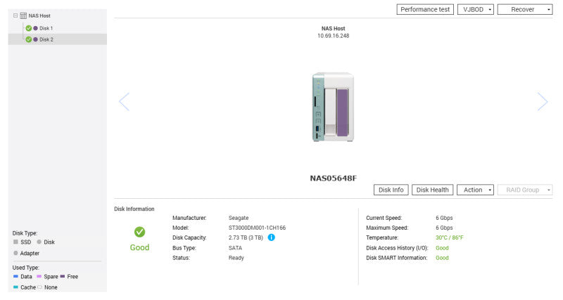 QNAP TS-251A 2-Bays NAS w/ 8GB RAM & 2x 3TB HDDs, No Power Adapter