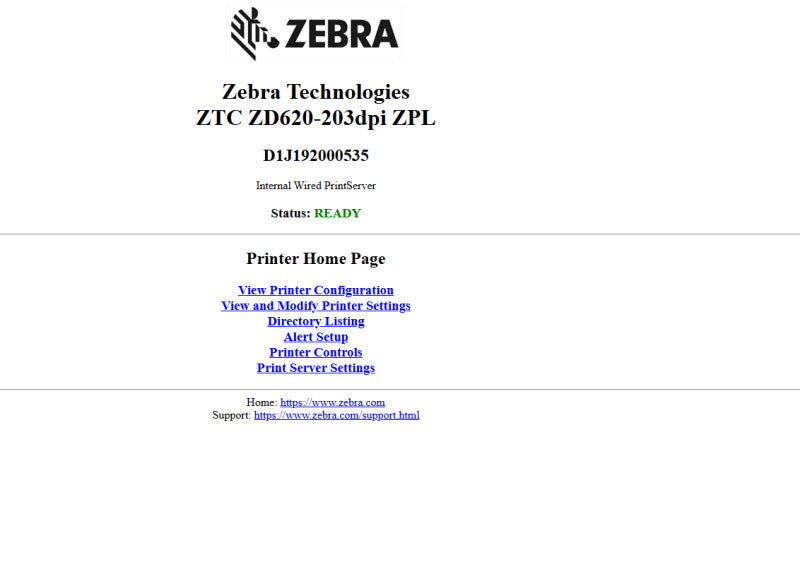 Zebra ZD620 Direct Thermal Label Printer TESTED | ZD62142-T01L01EZ