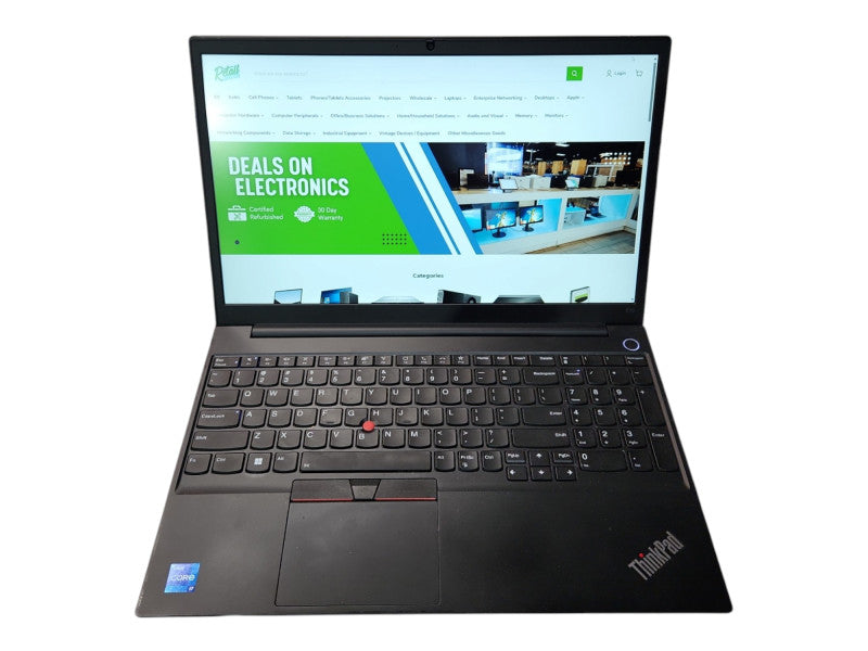 Lenovo ThinkPad E15, i7-1165G7 2.80GHz, 16GB DDR4, 256GB NVMe, No PWR  Lap200