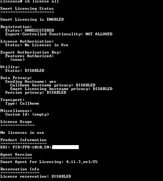 Cisco Firepower 1000 Series, FPR-1010, Factory Reset