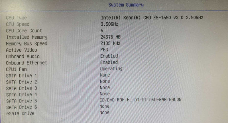 Lenovo ThinkStation P500 - Xeon E5-1650 v3 @ 3.5GHz 24GB DDR4 NO GPU/HDD