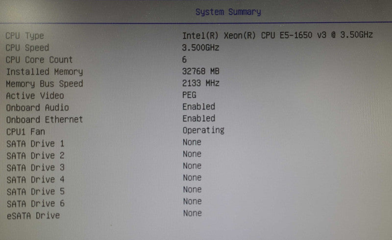 Lenovo ThinkStation P500 - Xeon E5-1650 v3 @ 3.5GHz 32GB DDR4 NO GPU/HDD