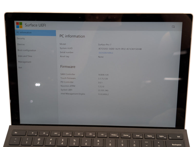 Surface PRO 7 Intel Core i5-1035G4 8GB RAM 256GB NVMe Storage  - BudLap
