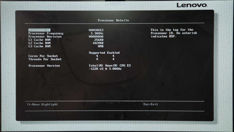 Lenovo x3250 M6 1U 4x3.5", Xeon E3-1220 v5 3.00GHz, 8GB DDR4, 1x 300W PSU