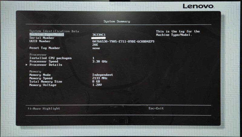 Lenovo x3250 M6 1U 4x3.5", Xeon E3-1220 v5 3.00GHz, 8GB DDR4, 1x 300W PSU