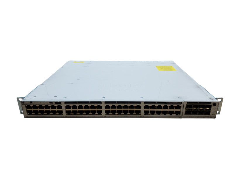 Cisco Catalyst C9300-48P-E 48 Port Gigabit PoE+ Switch + C9300-NM-8X Module