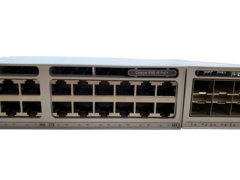 Cisco Catalyst C9300-48P-E 48 Port Gigabit PoE+ Switch + C9300-NM-8X Module