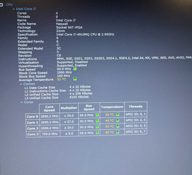 Lenovo ThinkPad W541 i7-4910MQ@2.9GHz QUADRO K2100M 2GB GPU 16GB RAM 240SSD  Lap200