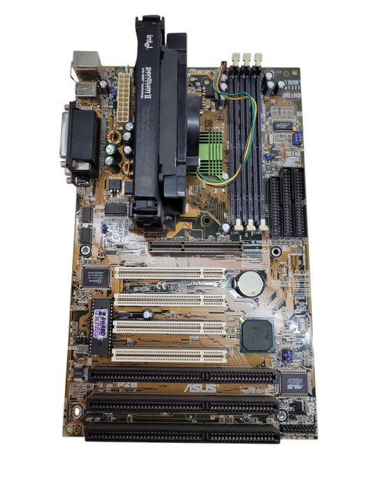 Intel Pentium II @ 450MHz ASUS P2B Motherboard NO RAM %