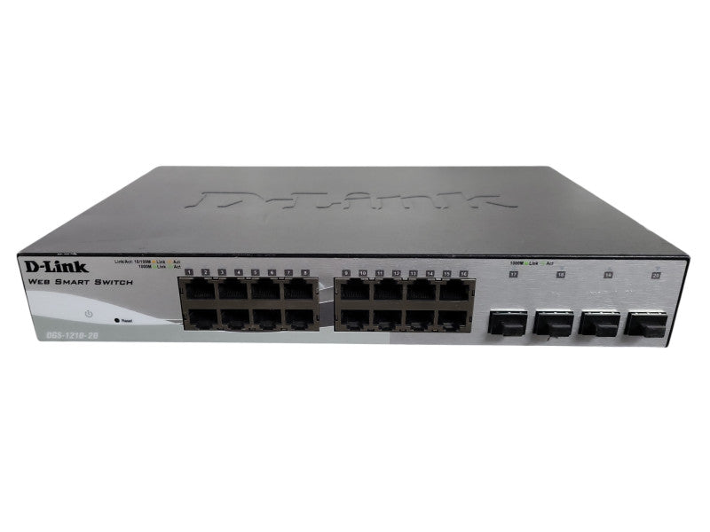 DGS-1210-20 D-Link 20-Port 10/100/1000Mbps +4 SFP Web Smart Switch !