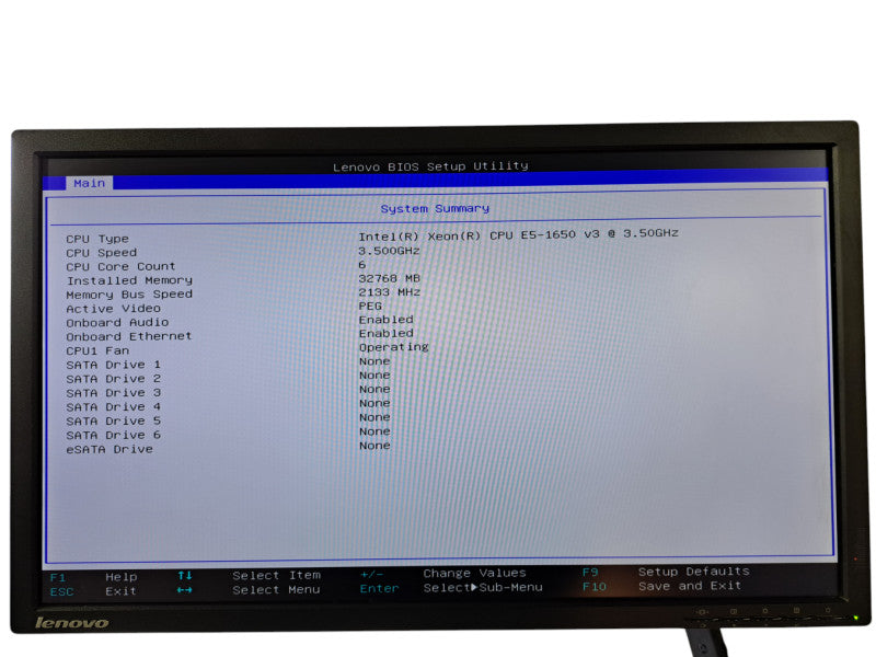 Lenovo ThinkStation P500 | Xeon E5-1650 v3 @3.50GHz, 32GB DDR4, Quadro P400
