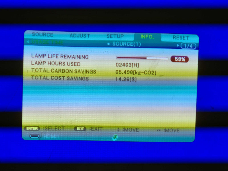 NEC Video Projector M283X with Remote - 2463 Lamp Hours $