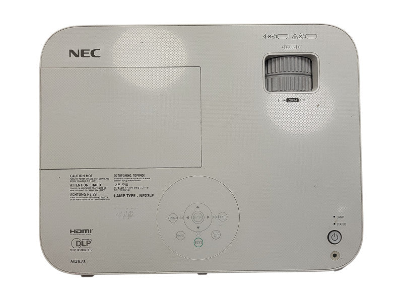 NEC Video Projector M283X with Remote - 2463 Lamp Hours $