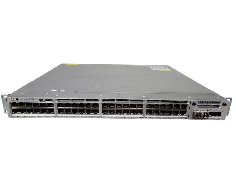 Cisco WS-C3850-48T-S 3850 48 port switch, C3850-NM-4-10G 1x 350W PSU !