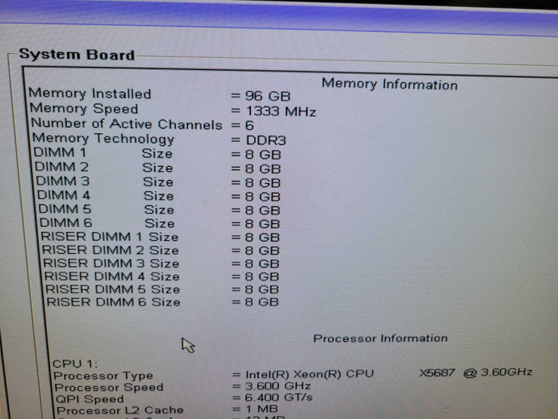 Dell Precision T7500 - 2x Xeon X5687 96GB DDR3 LSI SAS1068E-IR 1100W PSU %