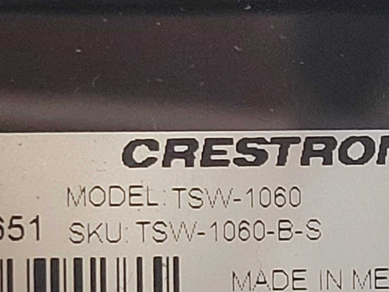 Crestron Touch Panel TSW-1060-B-S 10.1" With Stand, READ Q_